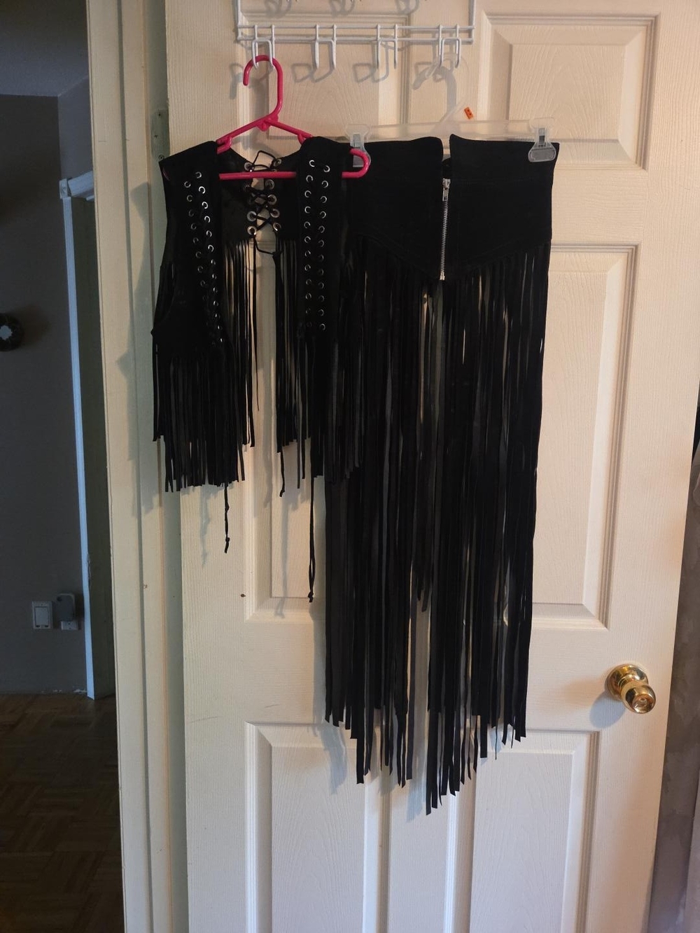 Black Fringe Maxi Skirt - Sleek Festival Style